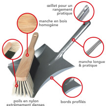 PELLE MÉTALLIQUE AVEC BALAYETTE