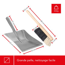 PELLE MÉTALLIQUE AVEC BALAYETTE
