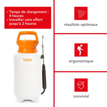 Pulvérisateur à pression avec batterie rechargeable - 8 L