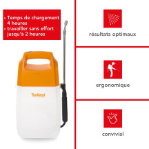 Pulvérisateur à pression avec batterie rechargeable - 6 L
