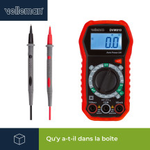 Multimètre numérique compact et antichoc - CAT III - 600 V - 5 fonctions