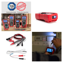 Multimètre numérique universel antichoc à valeur efficace vraie - CAT III - 600 V - 8 fonctions