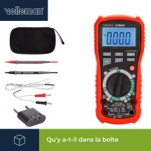 Multimètre numérique industriel antichoc à valeur efficace vraie - CAT III - 1000 V / CAT IV - 600V - 11 fonctions