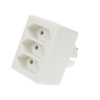 Fiche multiple, 3 prises euro
