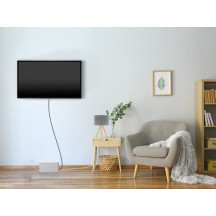 BLOC MULTIPRISE AVEC BOÎTE DE RANGEMENT - 3 PRISES - CÂBLE DE 1.5 m - BLANC - TERRE ALLEMANDE