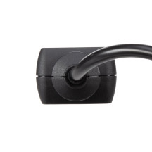 Multiprise à 4 prises - câble de 1,5 m - noir - broche de terre