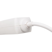 Multiprise 4 prises avec interrupteur - câble de 1,5 m - blanche - prise de terre