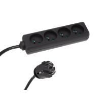 Multiprise à 4 prises avec gaine thermorétractable - 3G2.5 - 5 m - broche de terre