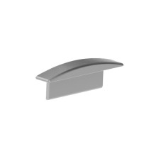 CAPUCHON EN ALUMINIUM POUR PROFILÉ POUR RUBAN LED RECESSED SLIMLINE 7 mm - SANS TROU DE CÂBLE - ARGENT