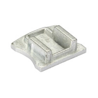 EMBOUT ALUMINIUM POUR PROFIL LED SL15 SANS TROU DE CABLE - ARGENT