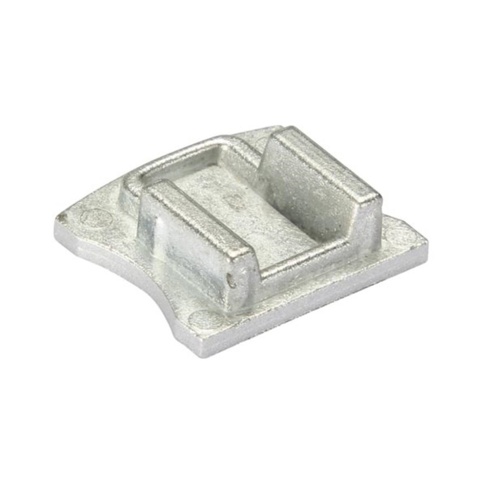 EMBOUT ALUMINIUM POUR PROFIL LED SL15 SANS TROU DE CABLE - ARGENT