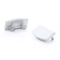 CAPUCHON EN ALUMINIUM POUR PROFILÉ POUR RUBAN LED SLIMLINE 7 mm - SANS PRÉ-PERÇAGE - ARGENT