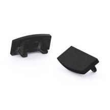 CAPUCHON EN ALUMINIUM POUR RUBAN LED SL7 - SANS TROU DE CÂBLE - NOIR