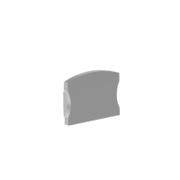 CAPUCHON EN ALUMINIUM POUR PROFILÉ POUR RUBAN LED SLIMLINE LARGEUR 15 mm - SANS PRÉ-PERÇAGE - ARGENT