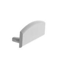 CAPUCHON EN ALUMINIUM POUR PROFILÉ POUR RUBAN LED SLIMLINE LARGEUR 8 mm - SANS PRÉ-PERÇAGE - ARGENT