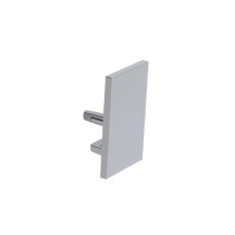CAPUCHON EN ALUMINIUM POUR PROFILÉ LED ALU-SWISS - SANS TROU DE CÂBLE - ARGENT