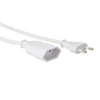 RALLONGE - 1.8 m - BLANC - 2G0.75 - CEE 7/16 "FICHE EURO"+ C7