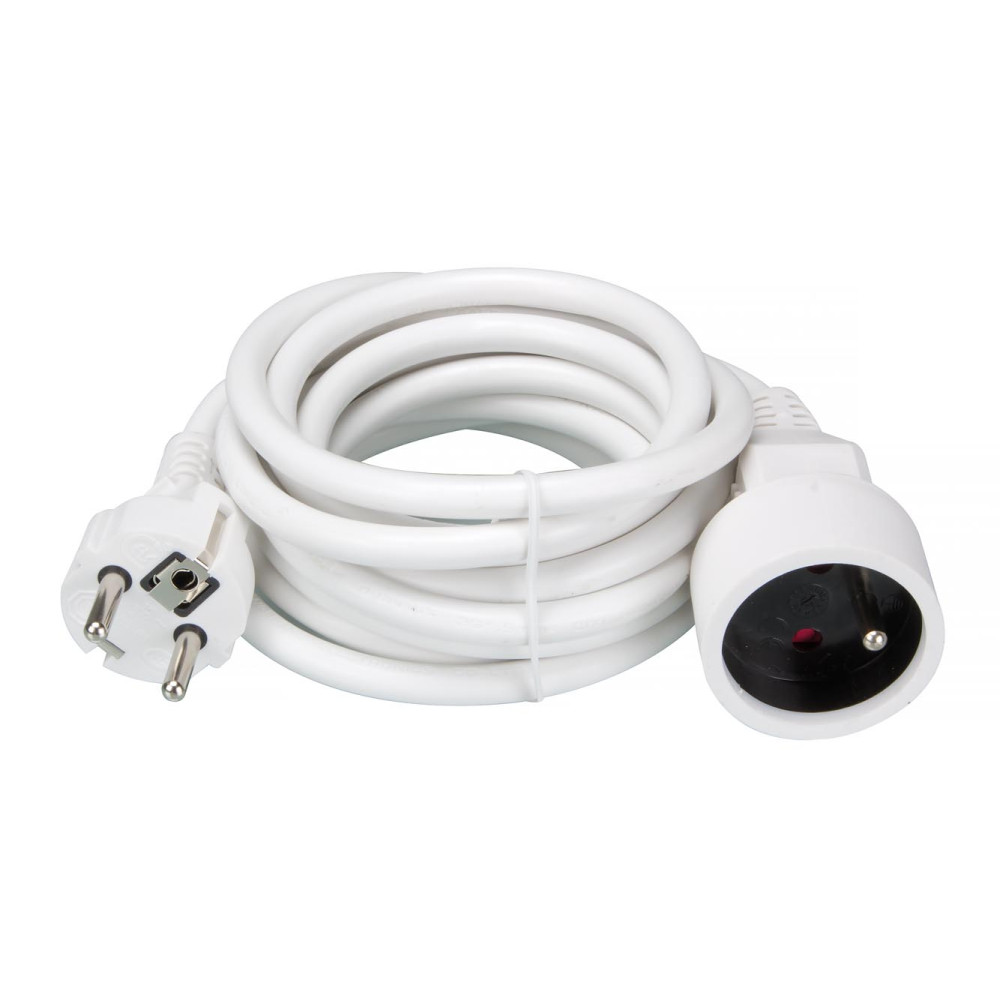 RALLONGE - 3 m - BLANC - 3G1.5 - TERRE FRANÇAISE