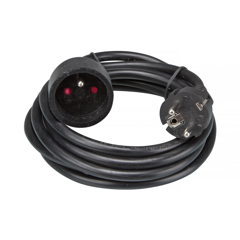 RALLONGE - 3 m - NOIR - 3G1.5 - TERRE FRANÇAISE
