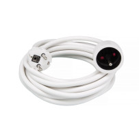 RALLONGE - 5 m - BLANC - 3G1.5 - TERRE FRANÇAISE