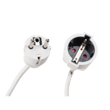 RALLONGE - 5 m - BLANC - 3G1.5 - TERRE ALLEMANDE