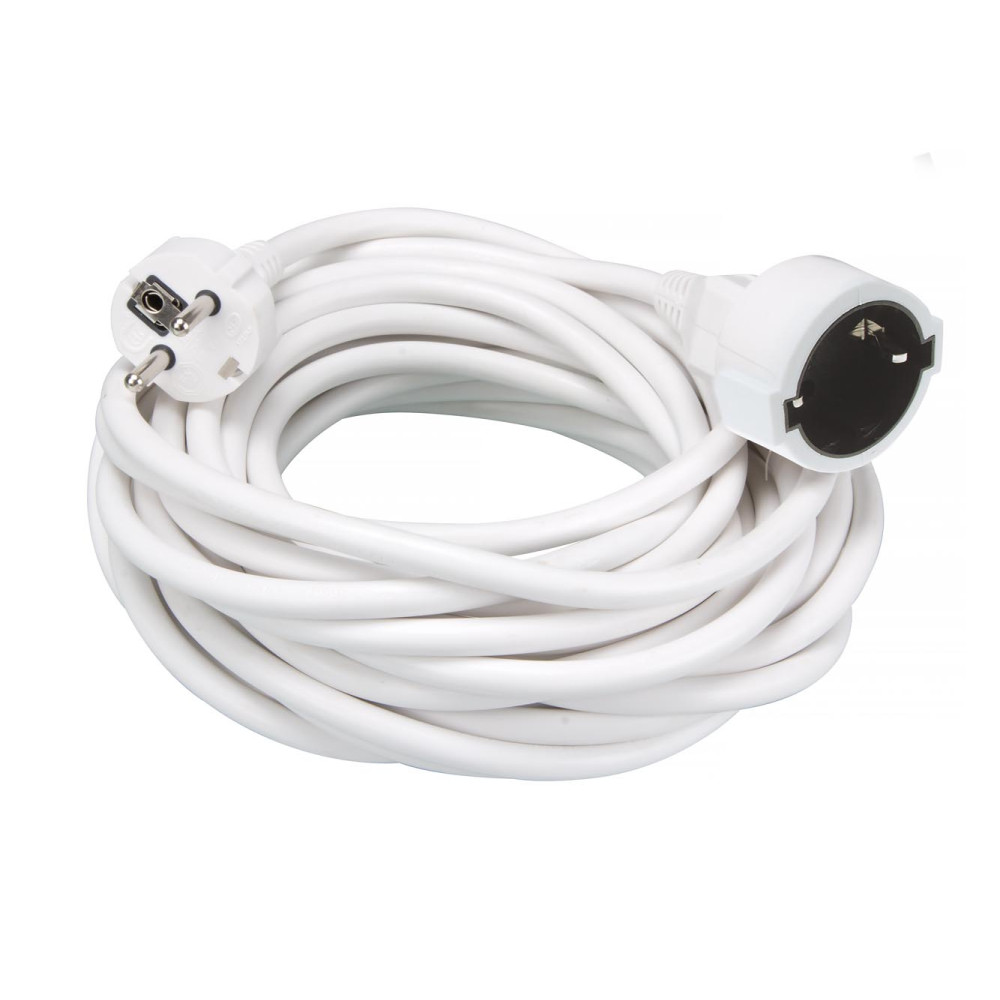 RALLONGE 10 m - BLANC - 3G1.5 - TERRE ALLEMANDE