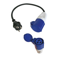 CÂBLE ADAPTATEUR AVEC FICHE SCHUKO VERS PRISE CEE