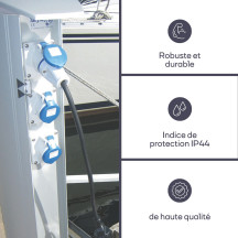 CÂBLE ADAPTATEUR AVEC FICHE SCHUKO VERS PRISE CEE