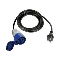 CÂBLE ADAPTATEUR AVEC FICHE SCHUKO VERS PRISE CEE - 3 m