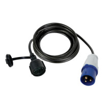 CÂBLE ADAPTATEUR AVEC PRISE SCHUKO VERS FICHE CEE - 3 m - TERRE ALLEMANDE