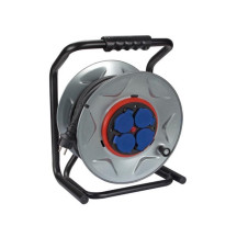 ENROULEUR NEOPRENE AVEC SYSTEME "ANTI-TWIST" - 40 m - 3G2.5 - 4 PRISES - TERRE FRANÇAISE