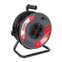 ENROULEUR 50 m - 3G1.5 - 4 PRISES - PRISE ALLEMANDE