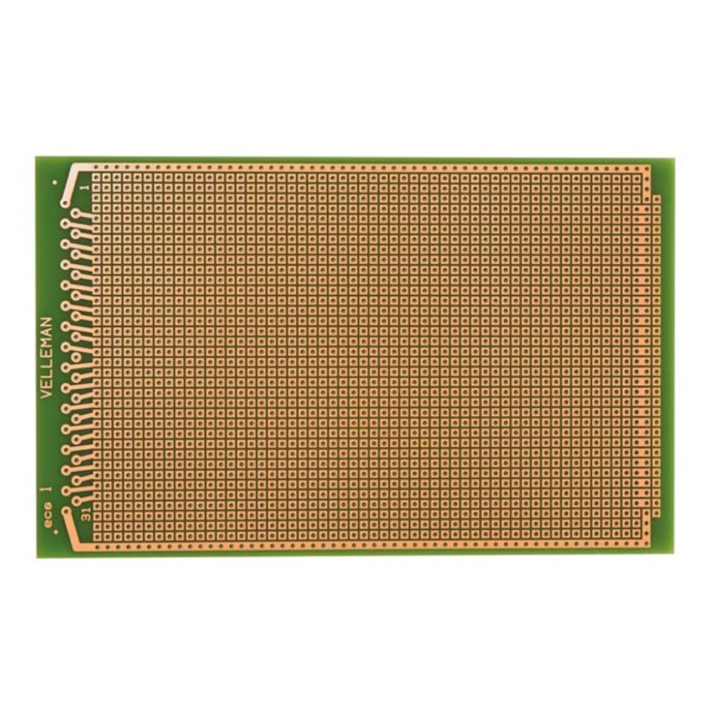 EUROCARD PASTILLE 1 TROU - 100x160mm - FR4 (1pc/bl)