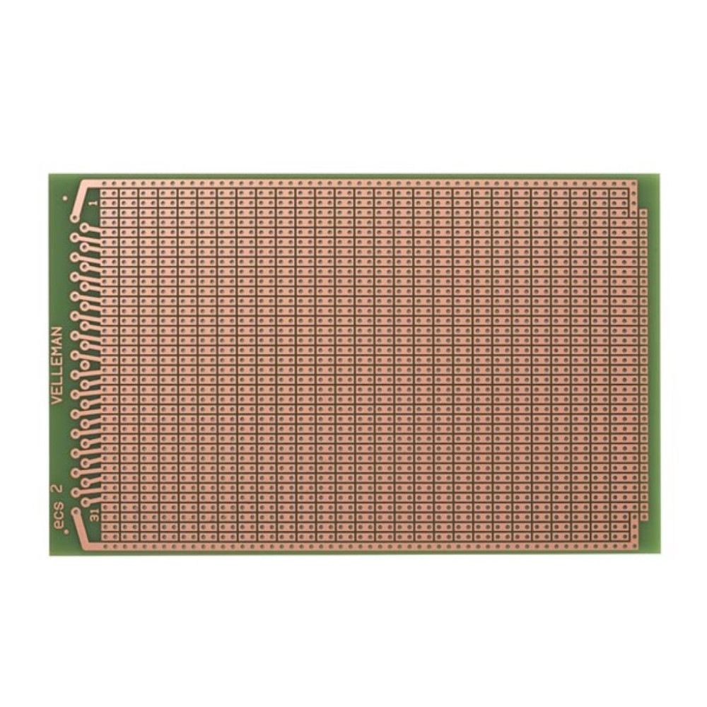 EUROCARD PASTILLE 2 TROUS - 100x160mm - FR4 (1pc/bl)