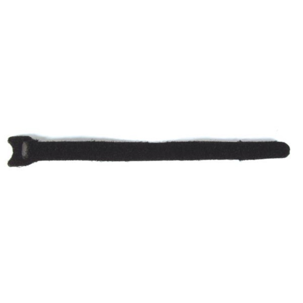 COLLIERS DE SERRAGE À FERMETURE AUTO-AGRIPPANTE - NOIR - 12,5 x 205 mm (10 pcs)