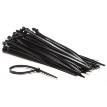 JEU DE SERRE-CÂBLES EN NYLON - 4.6 x 200 mm - NOIR (100 pcs)