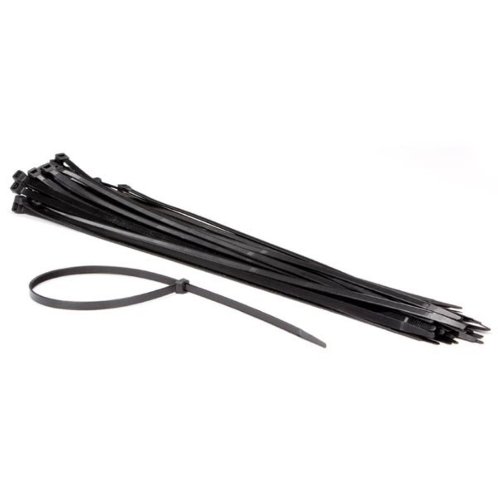 JEU DE SERRE-CÂBLES EN NYLON - 8.8 x 610 mm - NOIR (50 pcs)