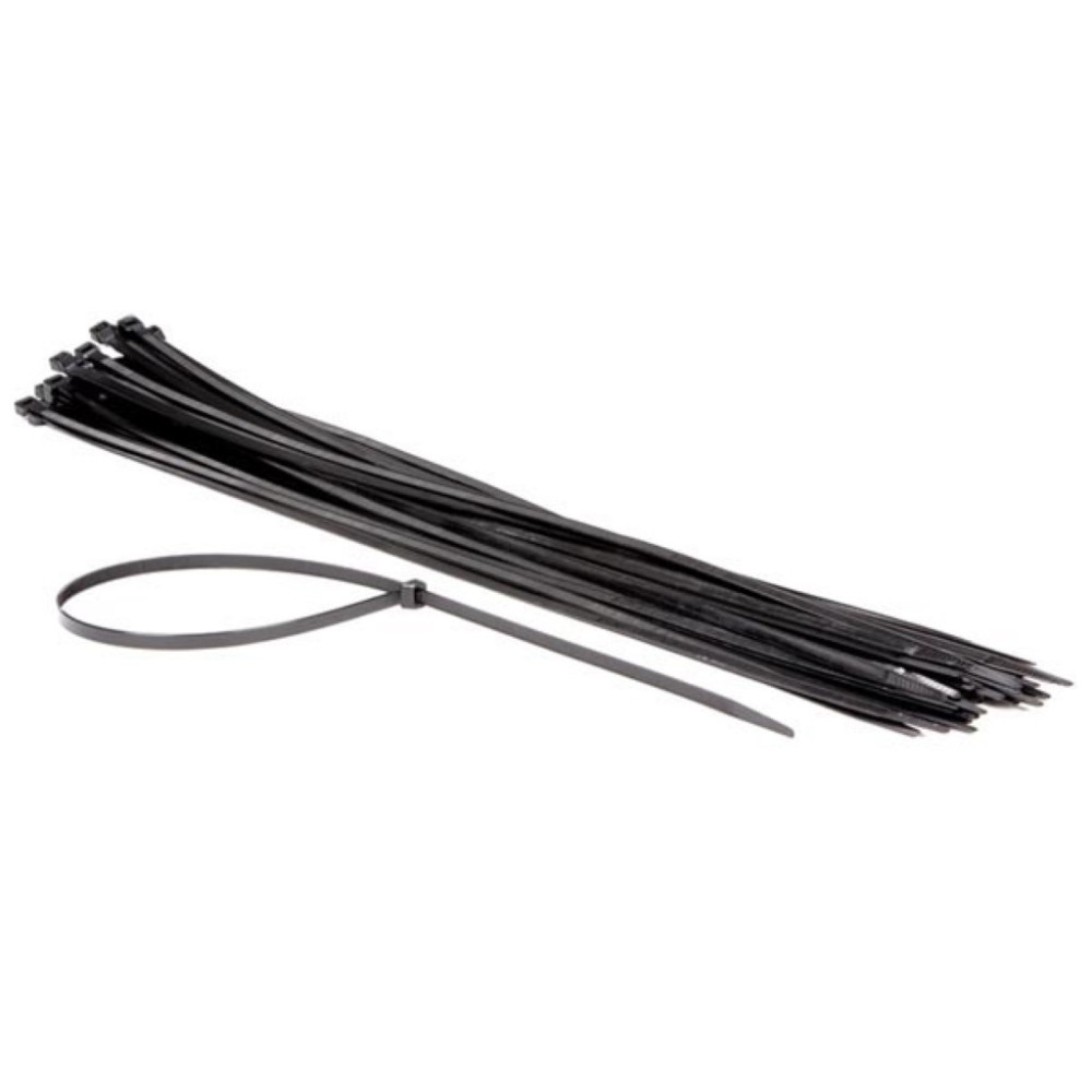 COLLIERS DE SERRAGE EN NYLON - 9 x 750 mm - NOIR (50 pcs)