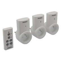 JEU DE PRISES AVEC TÉLÉCOMMANDE (3 PRISES + TÉLÉCOMMANDE)