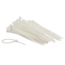 JEU DE SERRE-CÂBLES EN NYLON - 2.5 x 100 mm - BLANC (100 pcs)