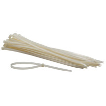 JEU DE SERRE-CÂBLES EN NYLON - 8.8 x 500 mm - BLANC (100 pcs)