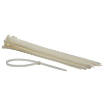 JEU DE SERRE-CÂBLES EN NYLON - 8.8 x 500 mm - BLANC (50 pcs)