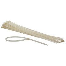 JEU DE SERRE-CÂBLES EN NYLON - 8.8 x 610 mm - BLANC (50 pcs)