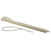 JEU DE SERRE-CÂBLES EN NYLON - 8.8 x 750 mm - BLANC (50 pcs)