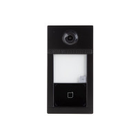 Sonnette vidéo professionnelle IP métal 1 bouton - Noir - PoE