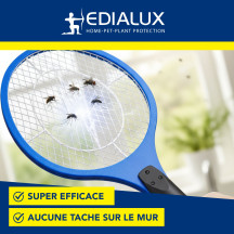 Raquette électrique rechargeable pour mouches