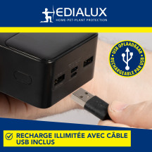 Raquette électrique rechargeable pour mouches
