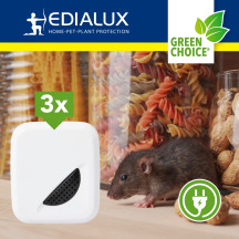 Ultrasonic defend - souris et rats, max. 90m², 3 pcs
