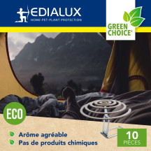 Spirales de senteur citronnelle, 10 pièces