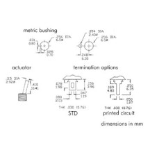 INVERSEUR VERTICAL DPDT ON-OFF-ON